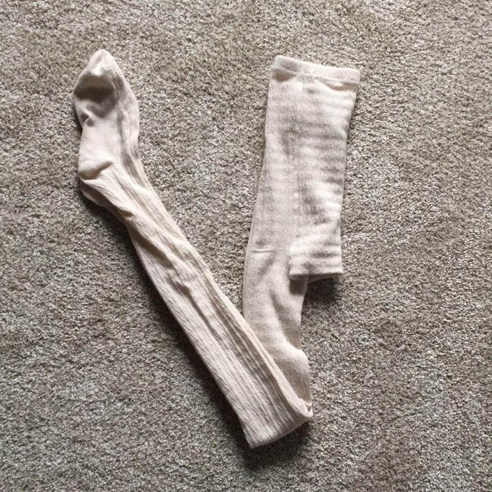 Forever 21 Knit Footed Tights